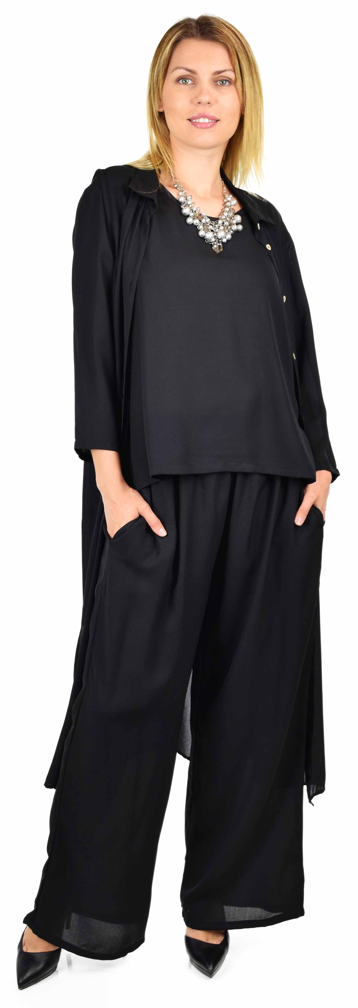 Dare2bStylish 3 PC Pant set, Women 3 Piece pant set, lagenlook pant set, women Plus size Pant set