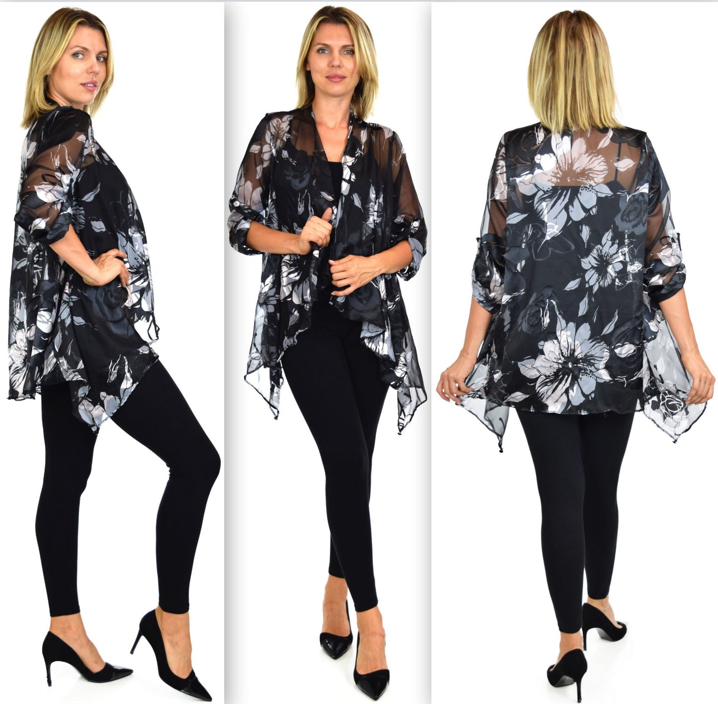 Dare2bstylish Duster, Exclusive Lagenlook Duster, Printed Jacket, Plus size duster, Printed cover up, M to 3XL, Party Wear, Offce Wear