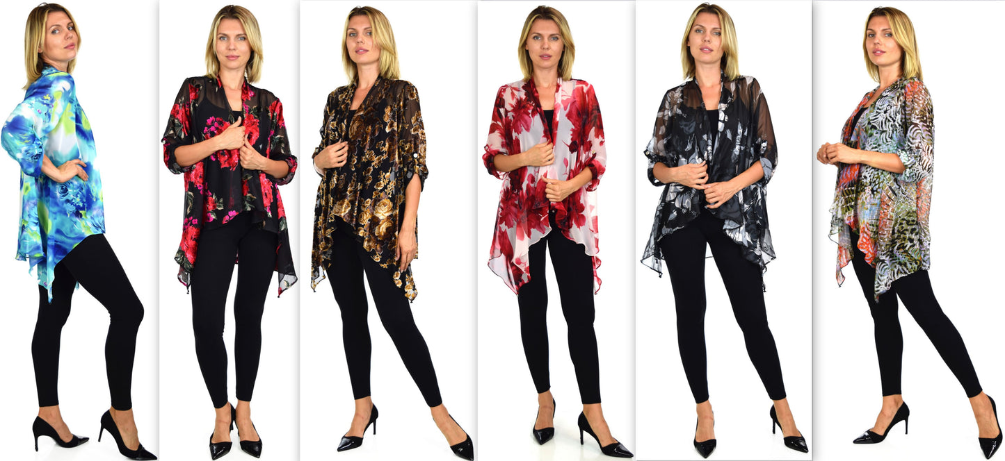 Dare2bstylish Duster, Exclusive Lagenlook Duster, Printed Jacket, Plus size duster, Printed cover up, M to 3XL, Party Wear, Offce Wear