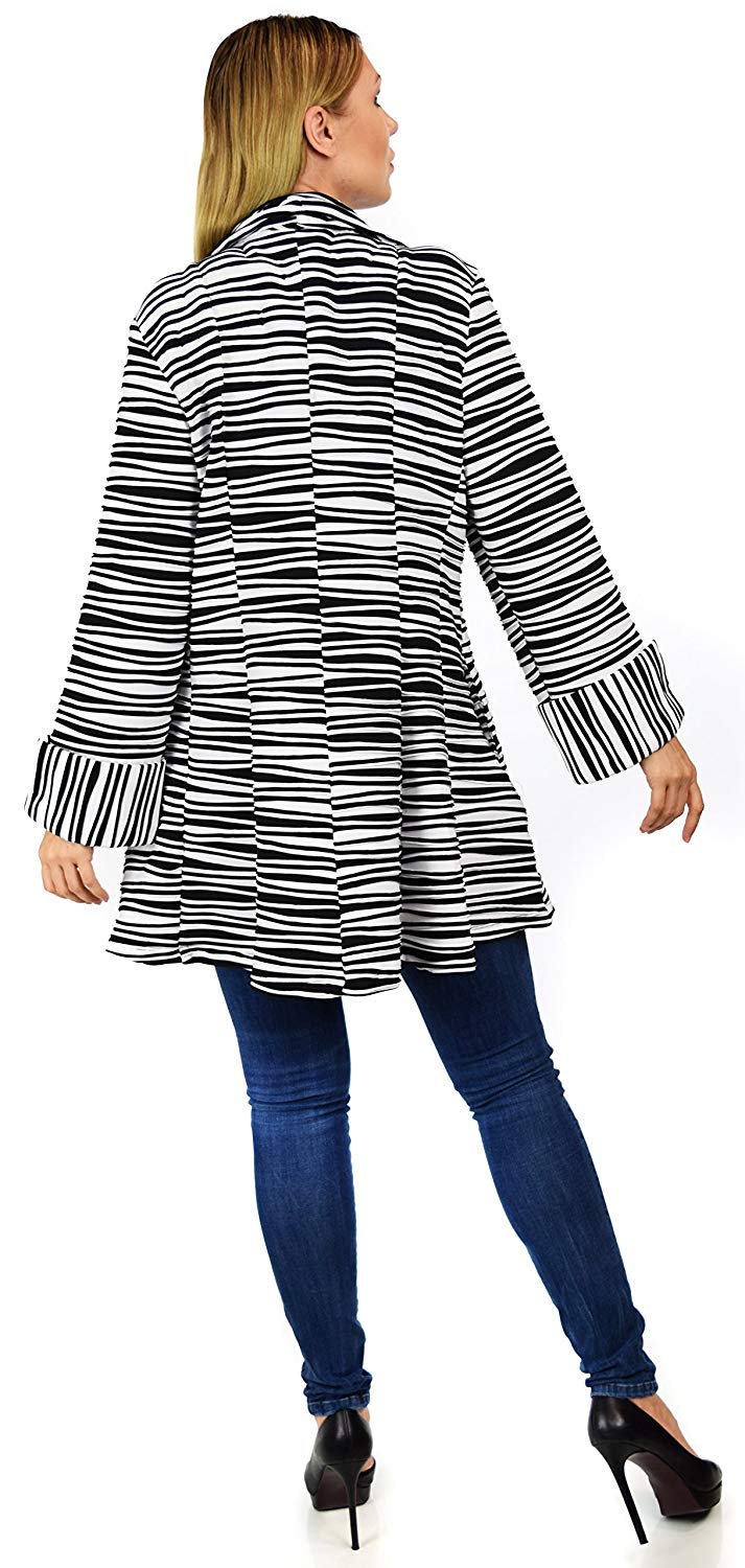Dare2BStylish Women Jacket, Plus Size Jacket Double Collar Jacket, Textured Blazer , Artsy Coat Jacket