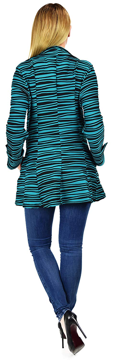 Dare2BStylish Women Jacket, Plus Size Jacket Double Collar Jacket, Textured Blazer , Artsy Coat Jacket