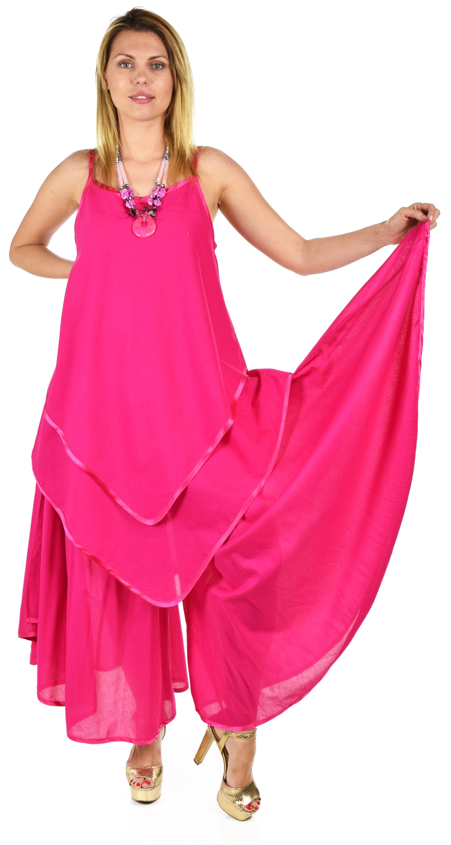 New Artsy and Designer 2 PC Cotton Pant Set, 2 pc pant set, Lagenlook pant set , Women 2 pc pant set