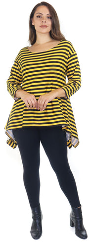 Dare2bstylish tunic, Striped tunic, Asymmetrical tunic, Lagen look tunic, Plus Size, Off shoulder Tunic, One size tunic, Plus size tunic