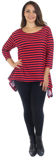 Dare2bstylish tunic, Striped tunic, Asymmetrical tunic, Lagen look tunic, Plus Size, Off shoulder Tunic, One size tunic, Plus size tunic