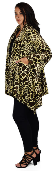Made in USA, Ultimate Travelers Jacket, Plus Size Jacket, Velvet Duster, Winter jacket, Animal Print Jacket