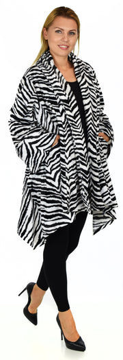 Made in USA, Ultimate Travelers Jacket, Plus Size Jacket, Velvet Duster, Winter jacket, Animal Print Jacket