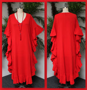 Cotton Gauze Caftan, All Natural Quality Soft Cotton Gauze Kaftan. Fits XL to 6X , Caftan Dress, Plus Size Caftan