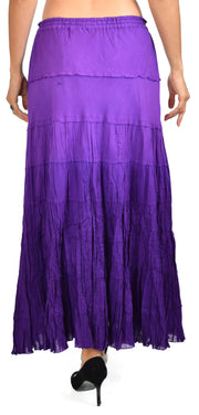 Tiered Ombre Skirt, hande dye skirt, Cotton Skirt, 8 tiered Skirt,Broomstick Skirt,Designer Skirt, Long Plus size Skirt, Tie dye skirt