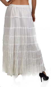 Tiered Ombre Skirt, hande dye skirt, Cotton Skirt, 8 tiered Skirt,Broomstick Skirt,Designer Skirt, Long Plus size Skirt, Tie dye skirt
