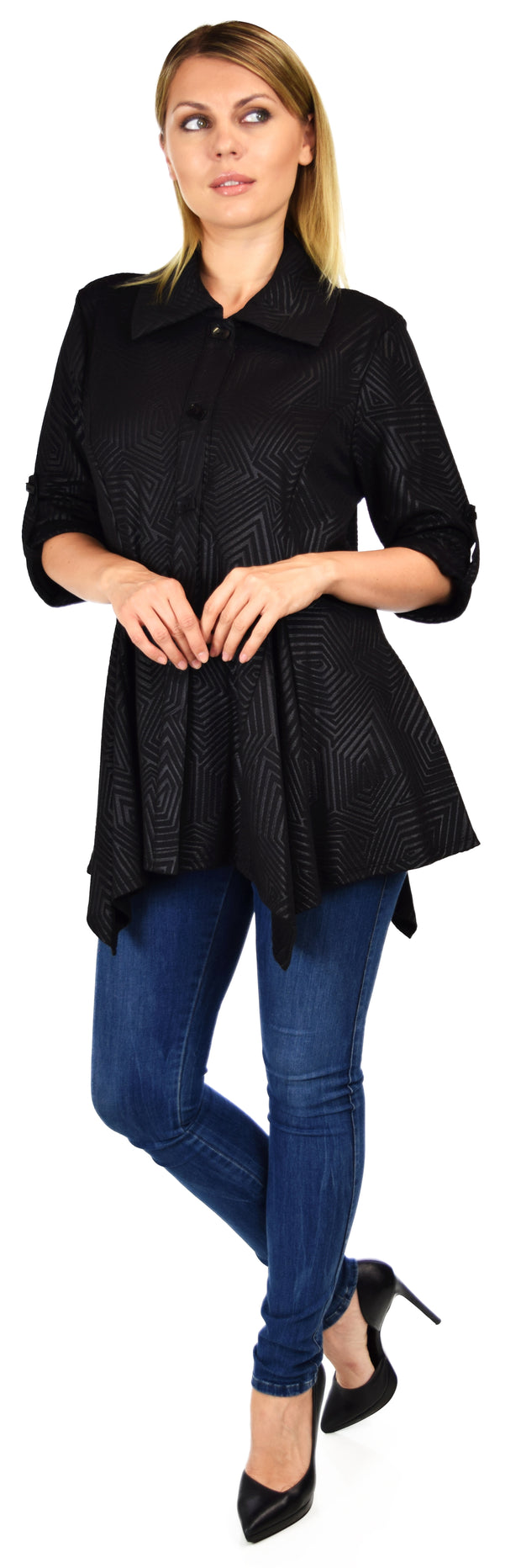 Made In USA, Must Have Classic, High End Designer Plus Size Jacket Blouse size S, L,XL,1XL,2XL,3XL. Limited Quantity