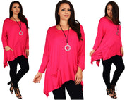 Stylish & Comfortable Tunic, Front Pockets Tunic, Full Figure Wear,Plus Size Tunic,  Lagen Look Tunic Top.