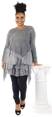 Plus size lace tunic, Women lace tunic,  Women Plus Size Loose Fitting Lace Embroidered Tunic Blouse Top