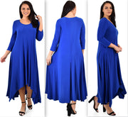 Designer Dress, Quirky Dress, Hi Low Dress, Plus size clothing, Flared Dress, Lagenlook Dress,Plus size Olive Dress, Olive Maxi Dress