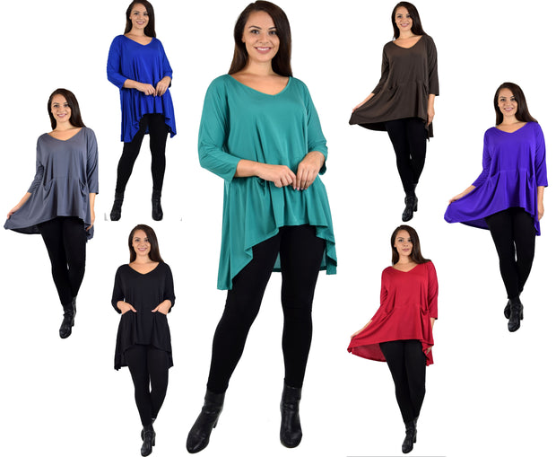 New fabulous Oversize Tunic, Plus size tunic, lagenlook Tunic, Hi low Tunic, Women Tunic, chic wear fits upto 1XL/2XL/3XL/4XL