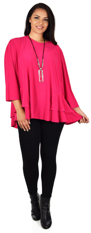 Adorable and Romantic Plus Size Tunic, Plus size Top, XL/1XL AND 2XL/3XL, Travlers Tunic, Lagenlook Tunic, Boho Top, Country