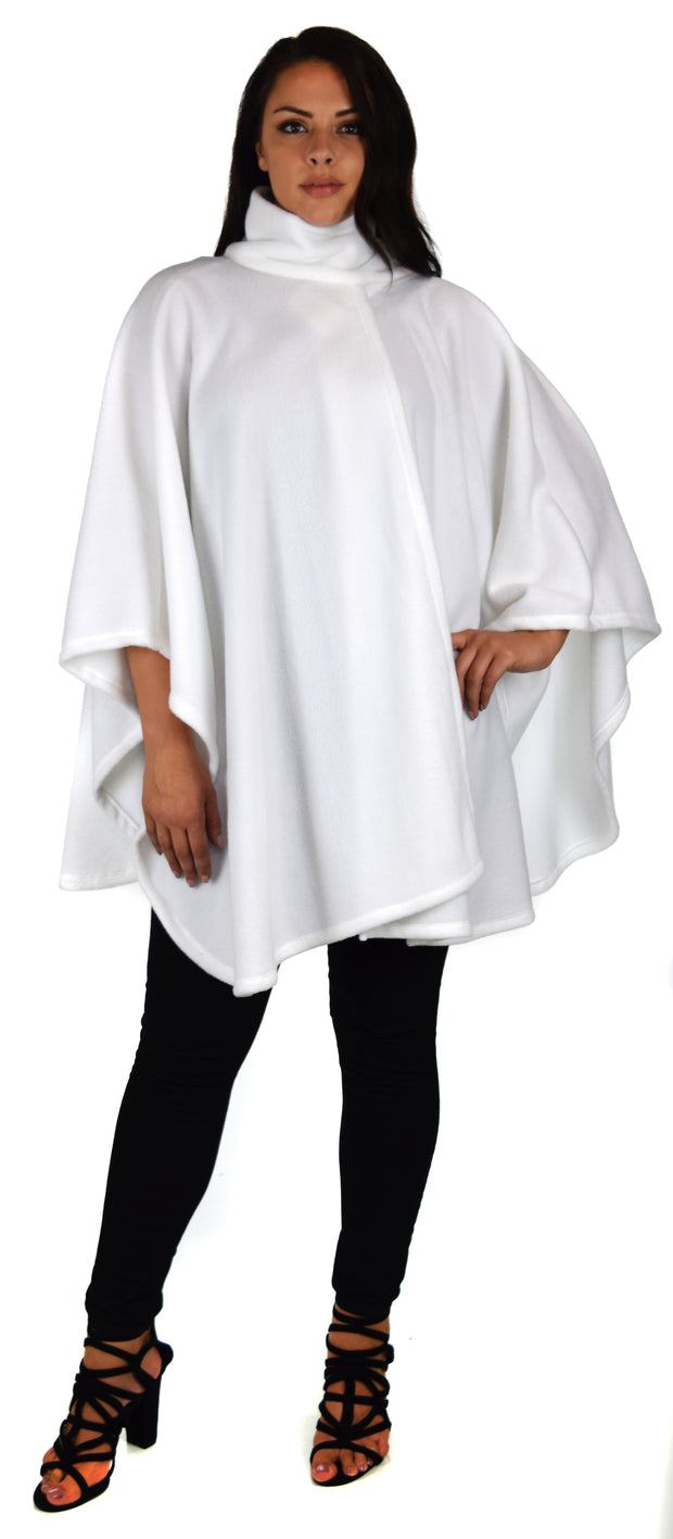 Ultimate Travelers Full Size Poncho, Plus Size Poncho, Fleece Cape, Fleece poncho, Plus size Clothing, Comfortable, Stylish with Muffler.