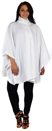 Dare2bStylish Women Poncho Style Fleece Cover Up with Muffler