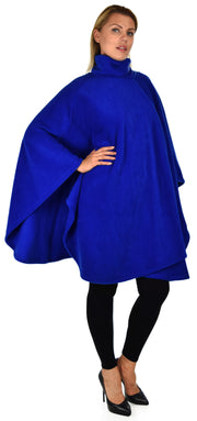 Ultimate Travelers Full Size Poncho, Plus Size Poncho, Fleece Cape, Fleece poncho, Plus size Clothing, Comfortable, Stylish with Muffler.
