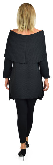 High End Tunic, Designer Tunic, Cowl Neck Tunic, Plus size tunic, Women Tunic, In premium Textured Fabric. L to 3XL