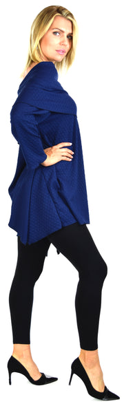 High End Tunic, Designer Tunic, Cowl Neck Tunic, Plus size tunic, Women Tunic, In premium Textured Fabric. L to 3XL