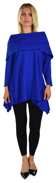 High End Tunic, Designer Tunic, Cowl Neck Tunic, Plus size tunic, Women Tunic, In premium Textured Fabric. L to 3XL