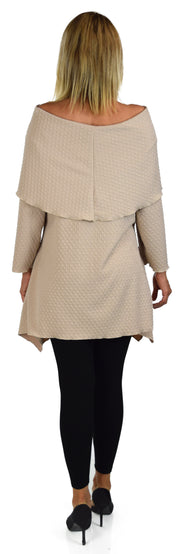 High End Tunic, Designer Tunic, Cowl Neck Tunic, Plus size tunic, Women Tunic, In premium Textured Fabric. L to 3XL