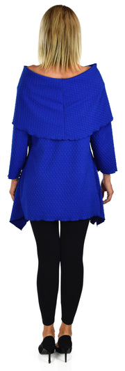 High End Tunic, Designer Tunic, Cowl Neck Tunic, Plus size tunic, Women Tunic, In premium Textured Fabric. L to 3XL