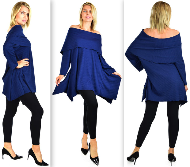 High End Tunic, Designer Tunic, Cowl Neck Tunic, Plus size tunic, Women Tunic, In premium Textured Fabric. L to 3XL