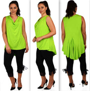 New Romantic Tunic, Summer Tunic, Lagen look Plus Size Tunic will fit xl/1xl/2xl. Custom order available.
