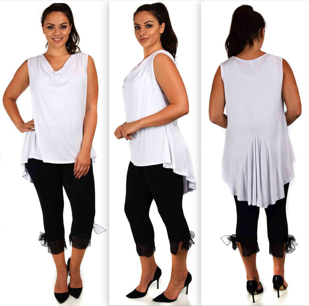 New Romantic Tunic, Summer Tunic, Lagen look Plus Size Tunic will fit xl/1xl/2xl. Custom order available.