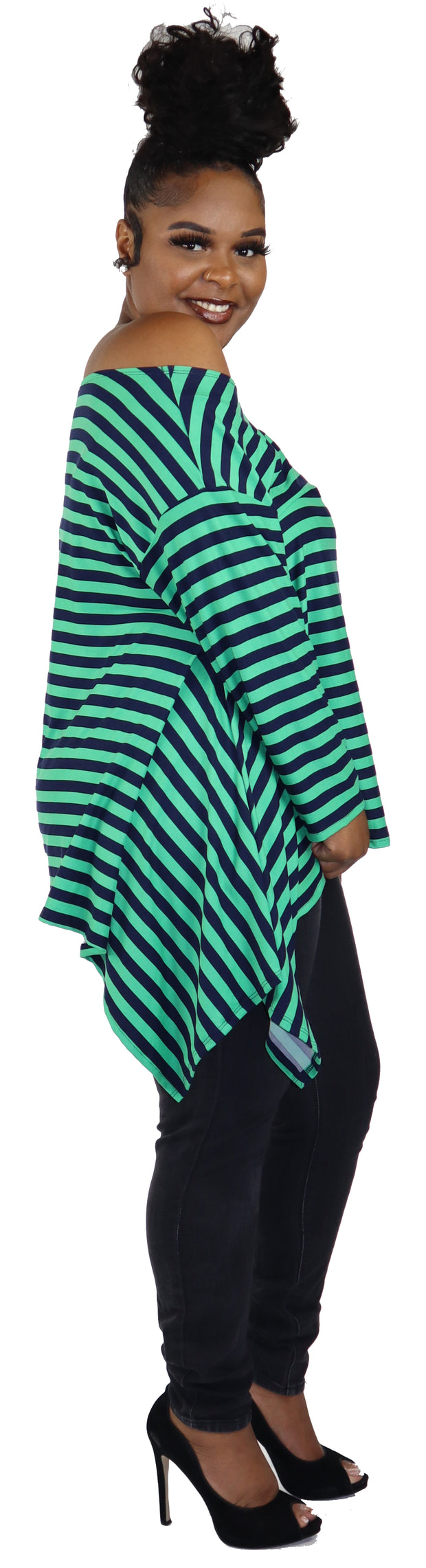 Dare2bstylish tunic, Striped tunic, Asymmetrical tunic, Lagen look tunic, Plus Size, Off shoulder Tunic, One size tunic, Plus size tunic