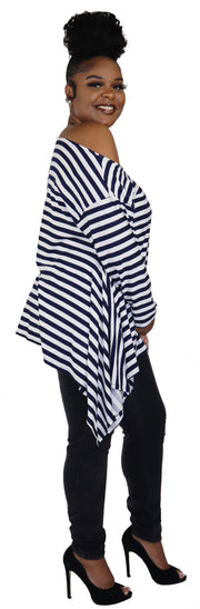 Dare2bstylish tunic, Striped tunic, Asymmetrical tunic, Lagen look tunic, Plus Size, Off shoulder Tunic, One size tunic, Plus size tunic