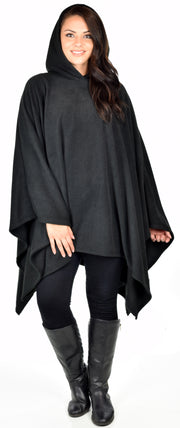 Full Size Poncho, Warm Poncho,Hooded Poncho, Fleece Poncho, Plus Size Poncho in warm and cozy Fleece fabric fits up to 5xl