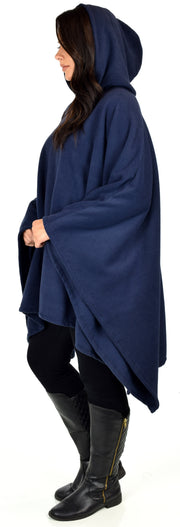 Full Size Poncho, Warm Poncho,Hooded Poncho, Fleece Poncho, Plus Size Poncho in warm and cozy Fleece fabric fits up to 5xl