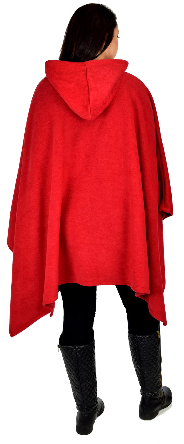 Full Size Poncho, Warm Poncho,Hooded Poncho, Fleece Poncho, Plus Size Poncho in warm and cozy Fleece fabric fits up to 5xl