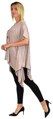 Dare2bstylish Over size Poncho tunic,  lagenlook Poncho, Versatile poncho top for Fun and Casual wear. One Size.