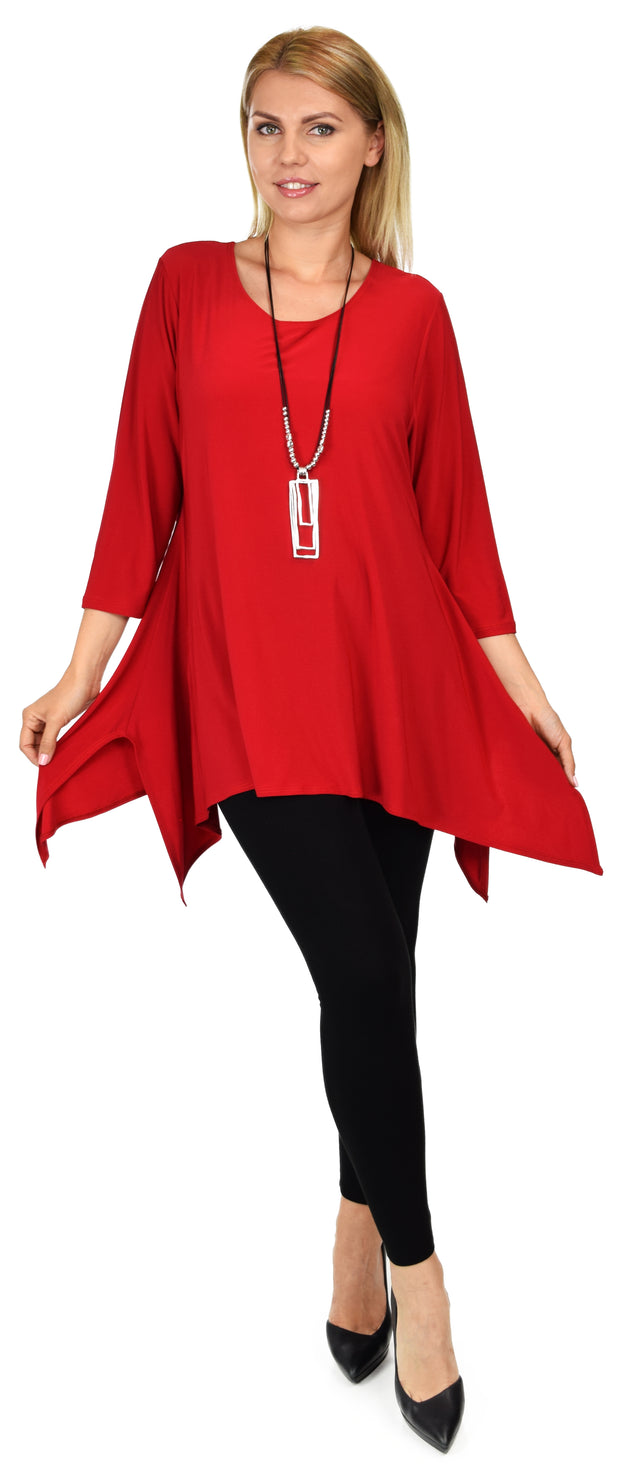 Dare2bstylish Swingy Love Bug Plus size tunic for Travel and Much More. M to 3XL, RedTunic