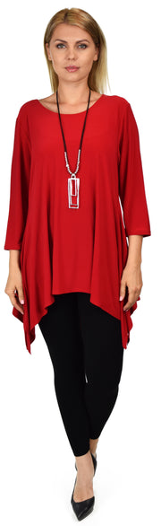 Dare2bstylish Swingy Love Bug Plus size tunic for Travel and Much More. M to 3XL, RedTunic
