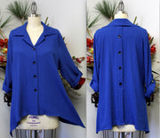 Made in US Artsy Blouse, Must Have Blouse, High End Blouse, Designer Blouse, Plus Size clothing, Plus Size Blouse, S,M,L,XL,1XL,2XL,3XL. Limited Quantity