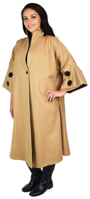 Women Swing Jacket/Coat,Designer Coat, European Style Coat,  Regular and Plus Size Coat, Heavy Wool blend Coat,  Swing Coat. Oversized Coat