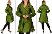 Designer Jacket, Poly Silk Jacket, Women Jacket, Dupioni Silk Blazer Jacket | Regular & Plus Sizes