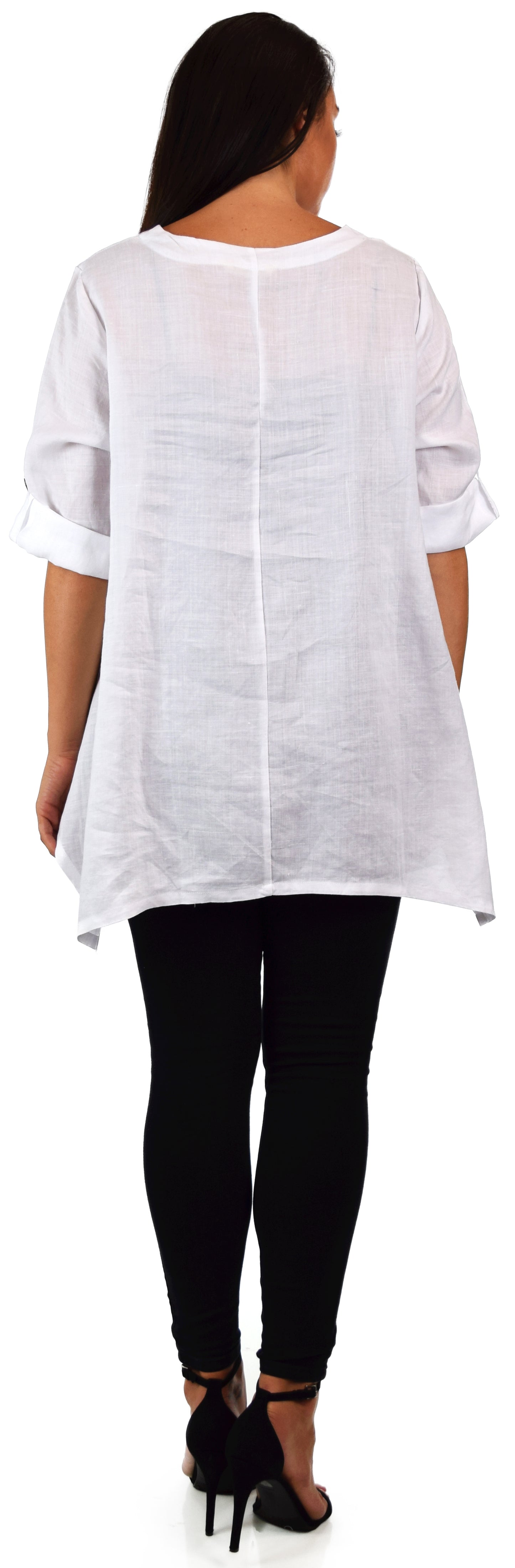 100% Pure linen washed OVERSIZE tunic, Plus size tunic, Relaxed fit tunic