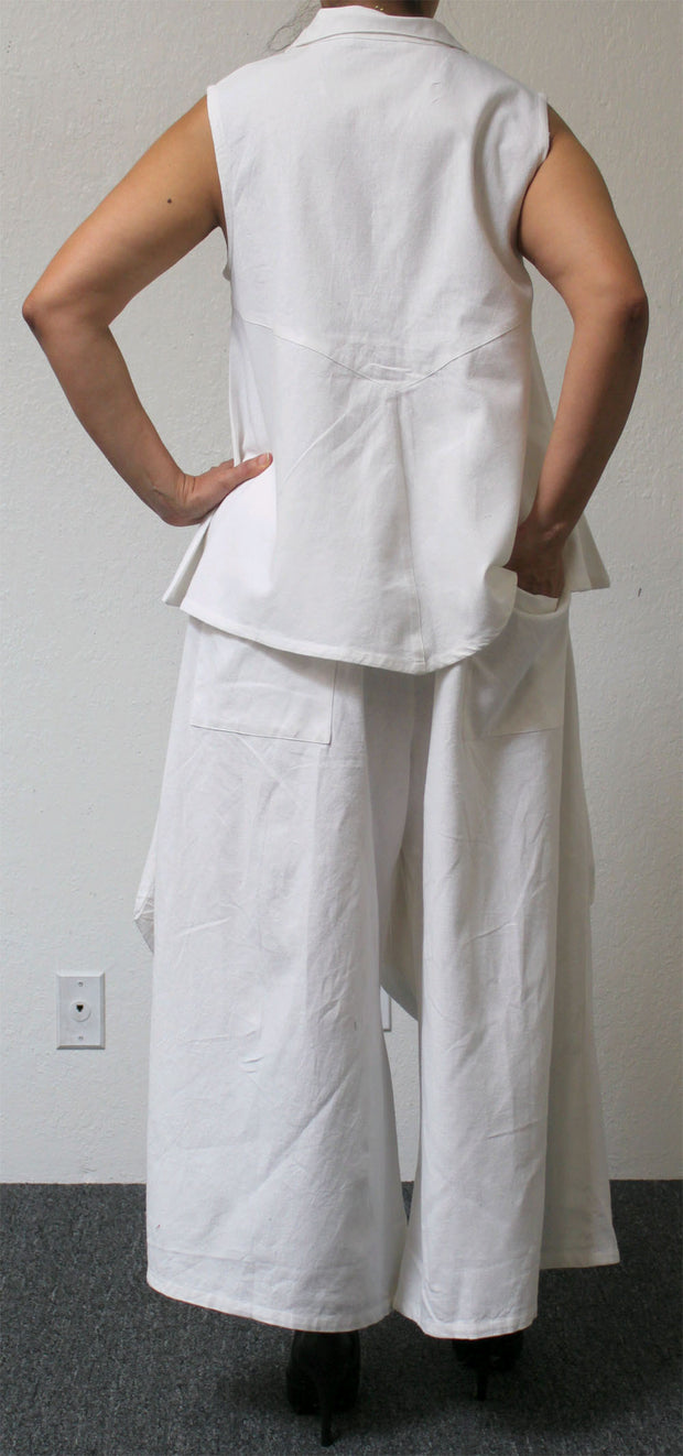 Designer Pant set, Cotton Pant Set , Lagenlook Pant Set, Slub Cotton Pants set, Women Pant Set, Boho Pant Set, Relaxed pant set