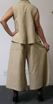 Designer Pant set, Cotton Pant Set , Lagenlook Pant Set, Slub Cotton Pants set, Women Pant Set, Boho Pant Set, Relaxed pant set