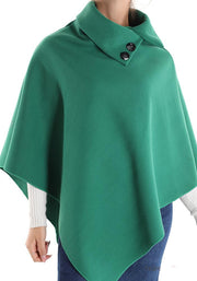 Polywool One size Designer Cape Poncho, Women winter cape