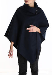 Polywool One size Designer Cape Poncho, Women winter cape