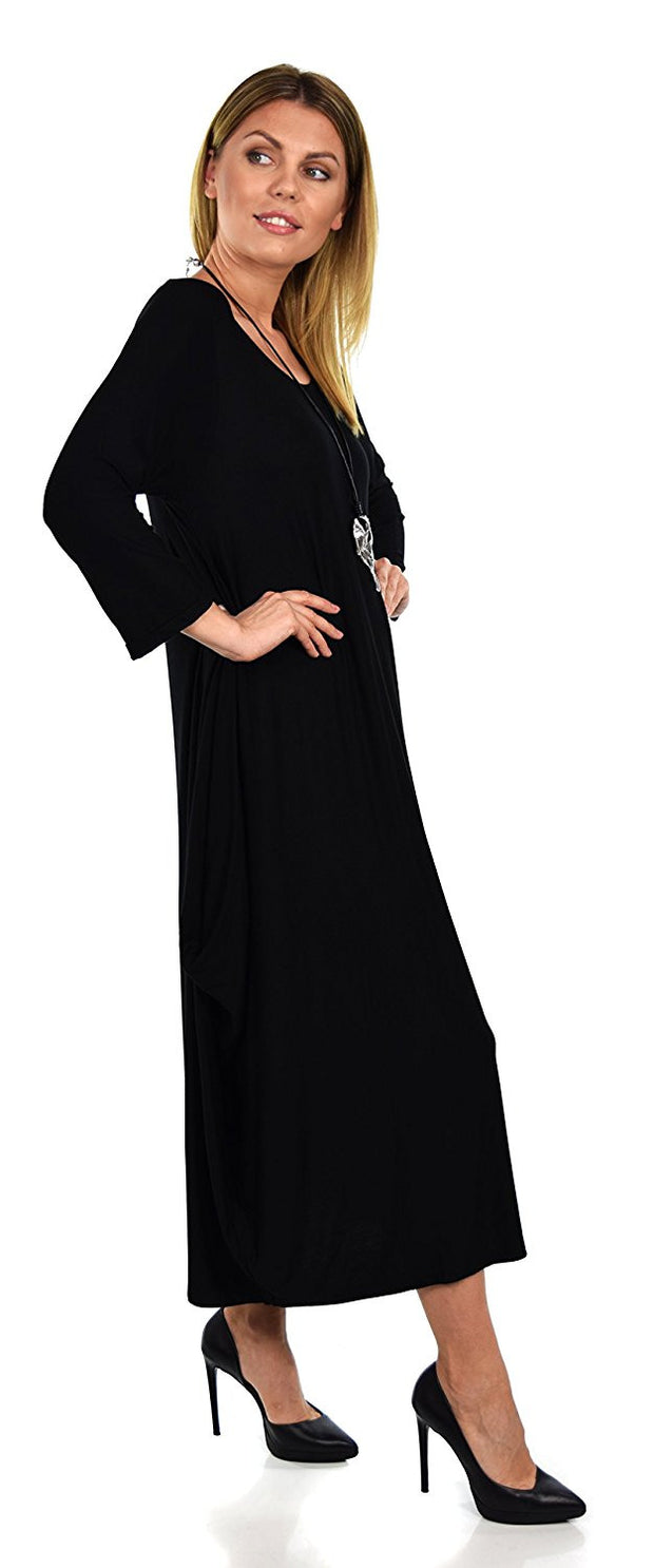 Lagenlook Plus Size Summer Dress Quirky Loose Fitting