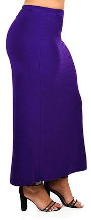 Dare2BStylish Women's Stretchy Office Maxi Pencil Skirt | Reg & Plus Sizes | Made in US