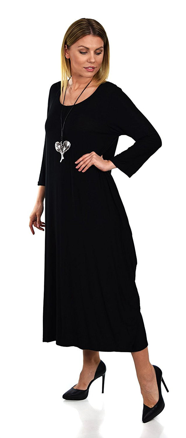 Lagenlook Plus Size Summer Dress Quirky Loose Fitting