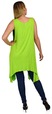 Summer Swing Flared Tank Top | Sleeveless Tunic Blouse Top